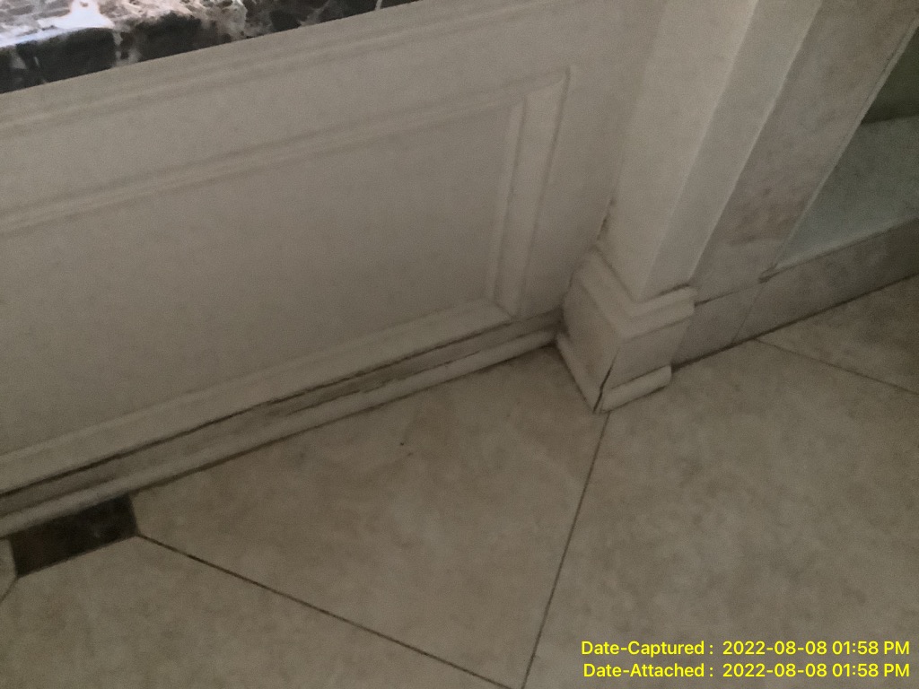 Bathroom Water Leak requiring water damage repair in Metairie LA home